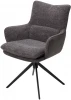 621M05779 Стул MAYA 360 град. поворот Серый GINO-457 / SEA-458 / черный каркас, ®DISAUR (арт.621M05779)