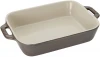 40511-888 Форма для запекания, прямоугольная 34х24 см, античный серый 40511-888 Staub