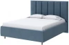 1928747 PROxSON Кровать Routa без основания (Ткань: Велюр Monopoly Прованский синий (792)) 90x190