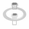 217616 Рамка для одного встраиваемого светильника Lightstar Intero, круг, белый