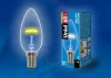 IL-C35-CL-60/E14 картон Лампочка накаливания свеча прозрачная E14 60W Uniel IL-C35-CL-60/E14