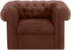 339864 Кресло Chesterfield ОГОГО (арт.339864), (Ткань/Коричневый)