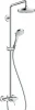 27255400 Душевая стойка Hansgrohe Croma Select S 180 2jet 27255400 с однорычажным смесителем