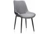 15105 Обеденный стул на металлокаркасе Woodville Seda black / light gray 15105