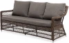 YH-C3881W brown "Гранд Латте" диван трехместный из искусственного ротанга, цвет коричневый 4SIS арт.УТ-00002848