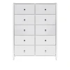 2500000209789 Комод Leset Нирита/Хайди, 10 ящиков, Белый