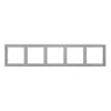 VLS100516 Рамка пластиковая на 5 постов (серый) Voltum S70 VLS100516