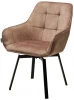 629M05527 Стул MAVERICK 360 град. поворот. UF912-10B античный бежевый, велюр без пальчиковый"/ черный ®DISAUR 629M05527"