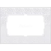 WL05-Frame-01-DBL-white Рамка для двойной розетки Werkel Flock, белый