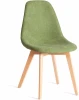 21580 Стул CINDY SOFT (mod. C1021F1-1) / 1 шт. в упаковке (Велюр,Дерево бук /Зеленый)