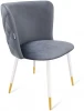 3386121402 Стул SHT-ST36-3/S129 нейтральный серый/белый муар/золото Sheffilton 3386121402