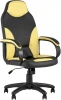 УТ000025691 Кресло компьютерное игровое Кронос экокожа черный/жёлтый Stool Group УТ000025691