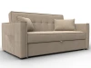 134868 Диван прямой Лига-104 (140) (ЛДСП,Брус,Фанера,Велюр/Бежевый) Лига Диванов 134868