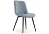11999 Обеденный стул на металлокаркасе Woodville Fox light blue / black 11999