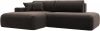 121411L Диван угловой Лига-036 НПБ Модерн левый угол (Коричневый/Велюр) Лига Диванов арт.121411L