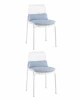 УТ000042569 Стул Louran с подушкой белый 2 шт. Stool Group УТ000042569