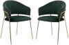 HSBI_DC114_green_2 Набор из 2 стульев Whispered Enchantment Hesby (Металл/Велюр, Зеленый) арт.HSBI_DC114_green_2