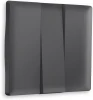 AP9050 Лицевая панель Ambrella Volt ALFA (Графит Мягкое касание) для 3-клавишных выключателей QUANT AP9050
