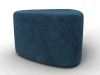132503 Пуф 004 (ДСП,Фанера/Пластик/Велюр/Синий) Лига Диванов 132503