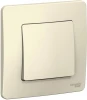 BLNVS010102 Выключатель встраиваемый одноклавишный (молочный) Systeme Electric Blanca BLNVS010102