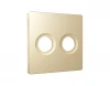 AP6133 Лицевая панель для двойной ТВ-розетки (шампань) Ambrella Volt QUANT AP6133