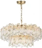 5069/22 Подвесная люстра ярусная большая Odeon Light Bullon 5069/22 золото/прозрачный/металл/хрусталь E14 22*40W (220V, на цепи)