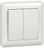 VS510-252-18 Выключатель встраиваемый двухклавишный (белый) Systeme Electric W59 VS510-252-18