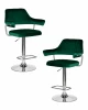 LM-5019-N_CH-M_V-MJ9-88 Набор 2 шт стул барный DOBRIN CHARLY (зеленый велюр (MJ9-88))