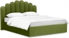 517603 Кровать Queen Sharlotta 1600 Lux ОГОГО (арт.517603), (Ткань/Зеленый)