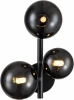 V000198 Бра настенное Molecola V000198 (11018/3W Black) (220V, шар)