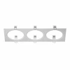 217836 Рамка для трех встраиваемых светильников Lightstar Intero, прямоугольник, белый