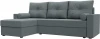 125978L Диван угловой Верона Лайт левый угол (Серый/Рогожка) Лига Диванов арт.125978L