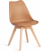 24368 Стул TULIP (mod. 73-1) / 2 шт. в упаковке Tetchair (Дерево,Пластик,Экокожа/Бежевый) арт.24368
