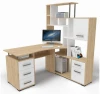 384607 Компьютерный стол Woodville Джаз-15 (ЛДСП, Дуб сонома,белый) 384607