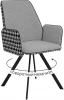 00-00075740 Стул DikLine 293 поворотный SB6/A3 св.сер, ножки черные, арт.00-00075740