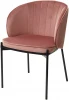 UDCHDC024BLV52 Стул M-City DIANA BLUVEL-52 PINK, велюр/ черный каркас
