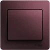 GSL001112 Выключатель встраиваемый одноклавишный (баклажановый) Systeme Electric Glossa GSL001112