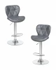 LM-5022-N_CH-M_EL-188-55 Набор 2 шт стул барный DOBRIN BARNY (серый)