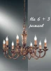 1580/6+3 Подвесная люстра Nervilamp 1580 1580/6+3 (220V, на цепи, подсвечник, свеча)