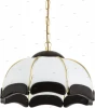 11501 Подвес Alfa Sikorka Venge, 1 плафон, золото с белым и венге