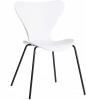 21834 Стул Jacobsen (mod DC 102-1) / 1 шт. в упаковке Tetchair (Пластик,Металл/Белый,Черный) арт. 21834