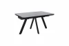 102355 Стол Оникс, Керамогранит, Черный/Грэйс блэк Аврора 102355