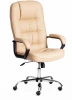 19494 Кресло СН9944 (22) хром кож/зам, бежевый, 36-34 Tetchair 19494