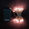 EST100-4W10-8HG Гирлянда Нить на Батарейках с Таймером 10м Хани-Голд, 100 LED, Провод Прозрачный Силикон, IP65