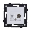 REA-013WH Розетка двойная TV (мама) + телефонная розетка RJ11, белый Kollinger REA-013WH для Aspekt, Eleganz, Reflex