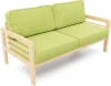 21969 Диван Arsko прямой Бергер Б сосна рогожка зеленая