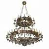 Береза-36 Подвесная большая люстра ярусная Тарьсма Береза-36 BR36LRH130 (220V, на цепи, подсвечник, свеча)