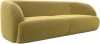 122197 Диван прямой Лига-041 (Желтый/Микровельвет) Лига Диванов арт.122197