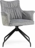 15841 Стул на металлокаркасе Woodville Kaser 360 крутящийся grey / black арт.15841