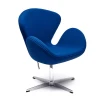 FR 0261 Кресло SWAN CHAIR синий кашемир